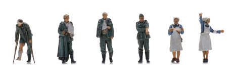 Artitec 5870112 - H0 - Verwundete Soldaten mit Krankenschwester Wehrmacht